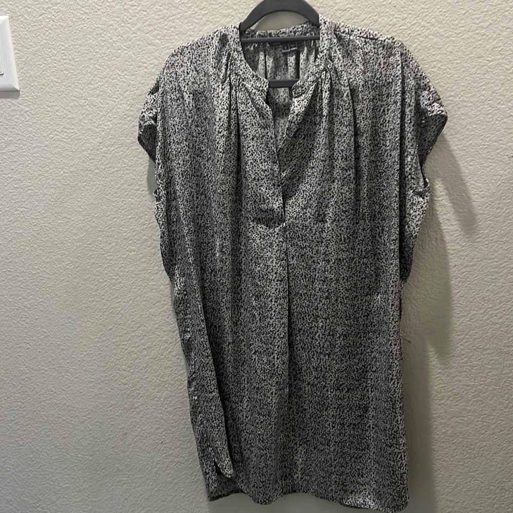 A beautiful silk blouse dress